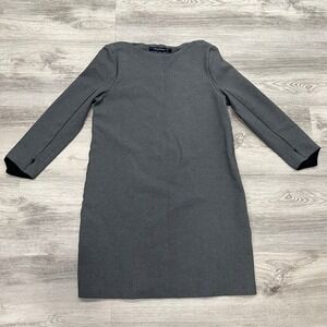 French Connection Gray‎ Long Sleeve Dress Career Minimalist Work Office Sz 6